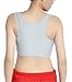 Breathable Super Flat Les Lesbian Tomboy Compression 3 Rows Clasp Chest Binders (Medium, Grey)