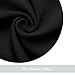 DWCN Blackout Curtains Room Darkening Thermal Insulated Grommet Window Curtain for Bedroom Living Room 42 x 63 Inch 1 Panel, Black Thick Curtain