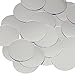 Silver Round 40mm Couture Sequin Paillettes. Made in USA. Loose sequins for embroidery, bridal, applique, arts, crafts, and embellishment.