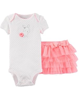 Baby Girls' Bunny 2 Piece Tutu Set Pink Dot Just One You Carter's 6M