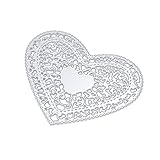 Cute Double Hearts Cutting Dies Set Metal Stencil Template Block DIY Paper Card