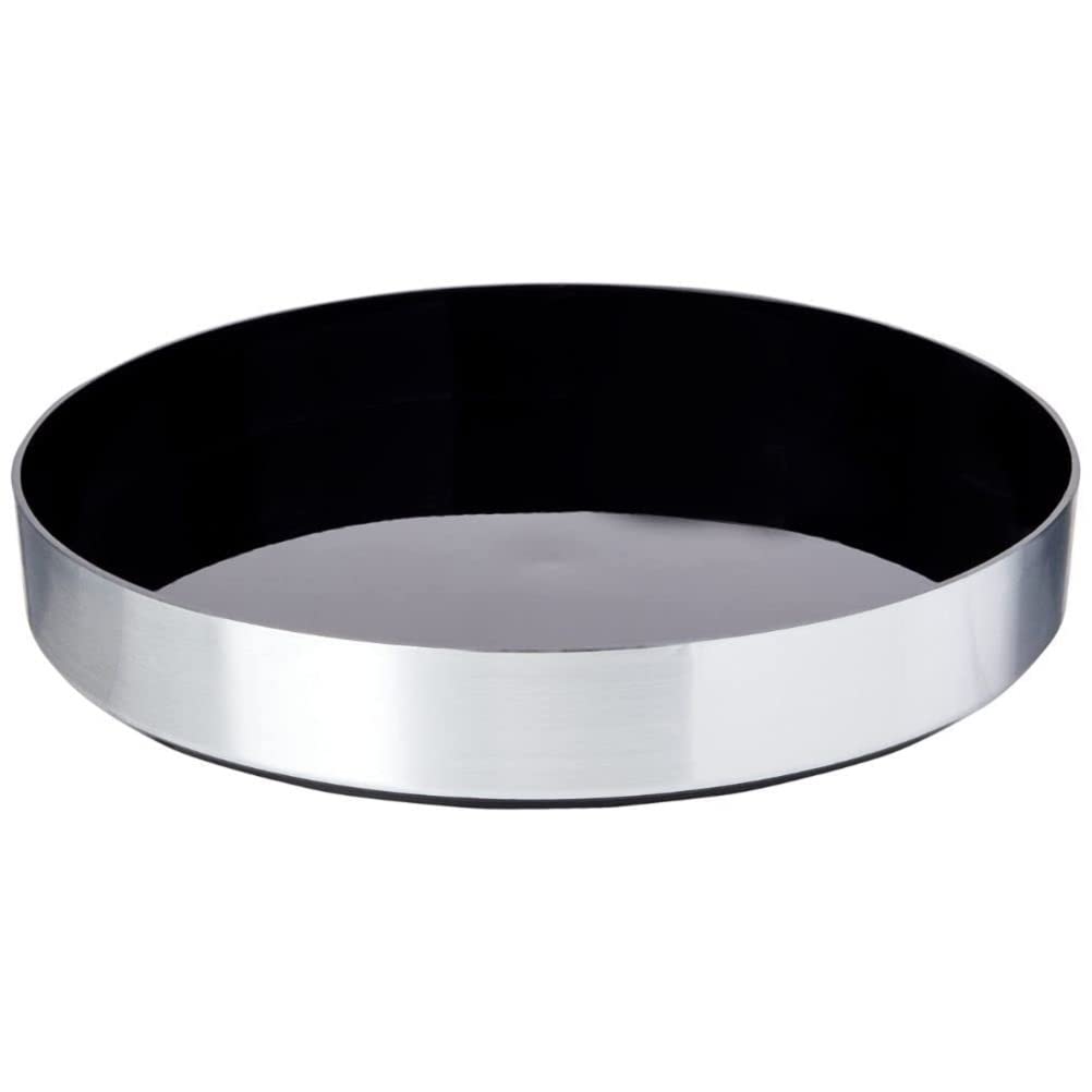 Olympia D857 Non-Slip Tray - Brushed Aluminium Effect
