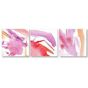 Abstract Color Home Artwork for Living Room Bedroom x3 Panels
