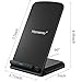 Fast Wireless Charger Stand Pad for iPhone 8/8 Plus,iPhone X/Xs Max/XR,Galaxy S9/S9+, S8/S8 Plus,Note 9 8 5,S7/S7 Edge,S6/S6 Edge/S6 Active,Nexus 6/5/4[Black]