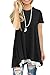 YIOIOIO Womens Short Sleeve Summer Flowy A-Line Tunic T-Shirt High Low Lace Tops