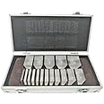 Optical Prism Bar Set 16 Piece Set & 1 Red Filter Lens Ophthalmic Eye Prism Set/w Aluminium Case