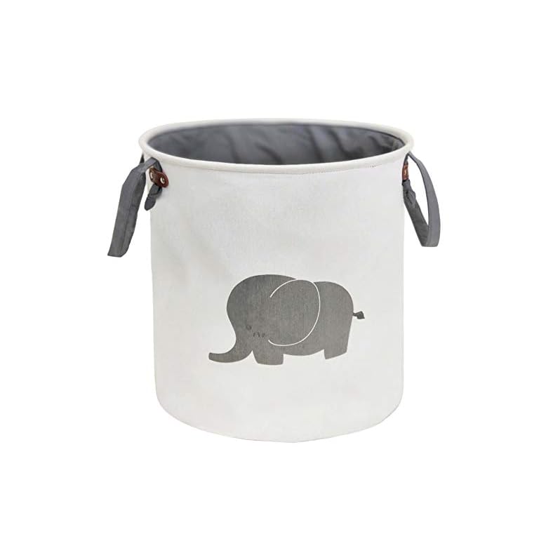 HIYAGON Storage Baskets,Cotton foldable round Home organizer Bin for Baby Nursery,Toys,Laundry,Baby clothing,Gift… HIYAGON Storage Baskets,Cotton foldable round Home organizer Bin for Baby Nursery,Toys,Laundry,Baby clothing,Gift…