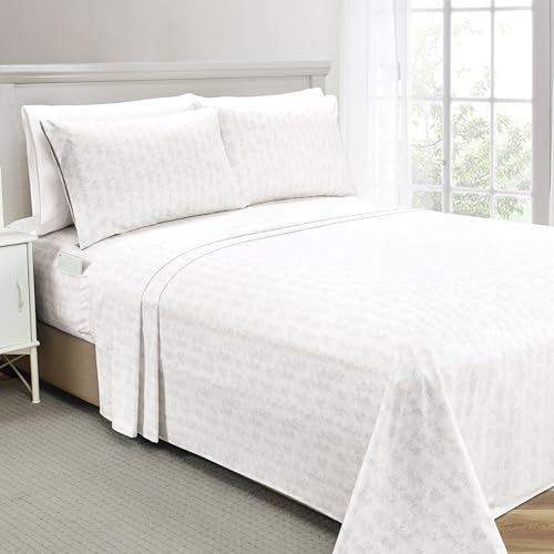Elegant Comfort Softest and Coziest 6-Piece Sheet Set - 1500 Premium Hotel Quality Microfiber - Deep Pocket, Wrinkle Resistant 6-Piece Wave Pattern Bed Sheet Set, Twin, Wave Beige