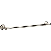 Moen Preston Brushed Nickel 24-Inch Single Wall Mounted Bathroom Towel Bar, DN8424BN