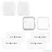 Eco-Fused Case Cover Screen Protector Compatible with Apple Watch 2 (38mm) - 4 Pack (2X Hard, 2X Soft) - Transparent Protective Shields - Protects Your Apple Watch Series 2