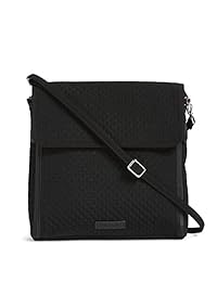 vera bradley Iconic organizador de bebé Crossbody, microfibra, negro, talla única