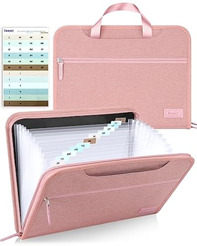 Blue Summit 31-Pocket Expanding File Organizer - Heavy Duty Accordion Folder For Letter Size Documents