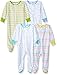 Onesies Brand baby girls 4-pack 'N Play Footies Multi Pack and Toddler Sleepers, Clouds, 3-6 Months US