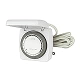 TORK SA105 15 Amp Table Top Lamp Timer, White