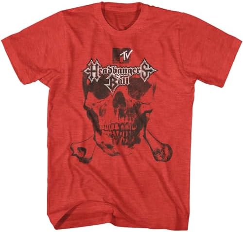 MTV Officially Licensed Headbangers Ball Mens T-Shirt (Dark Grey