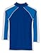 SunBusters Boys L/S Rash Guard(UPF 50+), Sea/Sky, 8/10 yrs