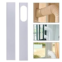 Jiecikou 2Pcs Universal Window Seal Set for Portable Air Conditioner - Works with Every Mobile Air-Conditioning Unit, Window Slide Kit Plate