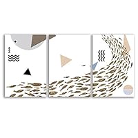 3 Piece Canvas Wall Art - Abstract Art - Canvas Prints Home Artwork Decoration for Living Room,Bedroom - 16