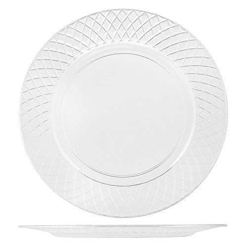 72 CRYSTAL CLEAR PLASTIC PLATES 7.5 Inch Disposable Plates Fancy