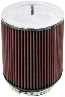 K&N Universal Clamp-On Air Filter: High Performance, Premium, Washable, Replacement Engine Filter: Flange Diameter: 6 In, Filter Height: 8 In, Flange Length: 1 In, Shape: Round Tapered, RF-1017