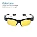 Bluetooth Sunglasses OldShark® V4.1 Bluetooth Headphones Sports Sunglass for Smartphones and All Bluetooth Device with 2 Pair Lens(Polarized+Yellow)