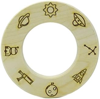 Little Sapling Toys Baby Teether Wooden Outer Space
