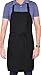 Adjustable Bib Apron with 2 Pockets - Cooking Kitchen Aprons for Women, Men, Chef - Black (2)
