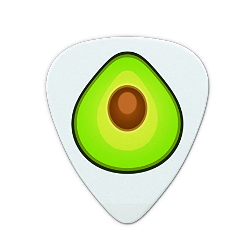 Avocado Green Fruit with Pit Novelty Guitar Picks Medium Gauge - Set of 6