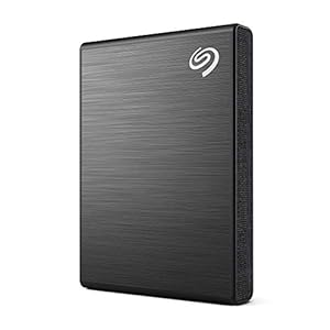 Seagate One Touch SSD 2 TB External SSD Portable – Black, speeds up to 1,030 MB/s, with Android App, 1yr Mylio Create, 4mo Adobe Creative Cloud Photography plan​ and Rescue Services (STKG2000400)