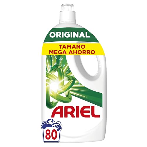 Detergente Lavadora Liquido 80 Lavados, Original, Jabon Limpieza Mejorada en Ciclos Mas Frios con la Exclusiva Tecnologia de limpieza en Frio