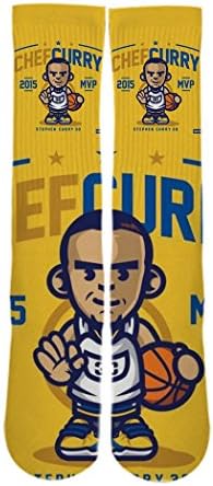 Steph Curry Elite Socks Basketball Golden State Warrior (6-12 one size, full print)