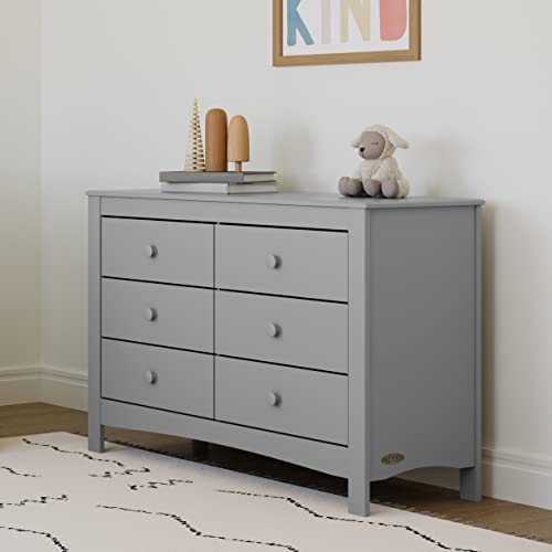 Graco Noah 6 Dresser, 6 Drawer, Pebble Gray Pricepulse