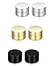 FIBO STEEL 3 Pairs Stainless Steel Round Magnetic Earrings for Men Women No Piercing Clip On Stud Earrings,6MM