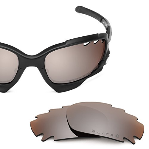Revant Vented Polarized Replacement Lenses for Oakley Racing Jacket Elite Flash Bronze MirrorShield