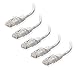 Cable Matters 10Gbps 5-Pack Snagless Cat 6 Ethernet Cable - 10ft, Cat 6 Cable, Cat6 Cord, Ethernet Cord, White