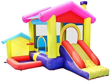 AirMyFun Inflatable House Bouncer House Jumper Bouncy Castle for Kids Party Air Blower Included