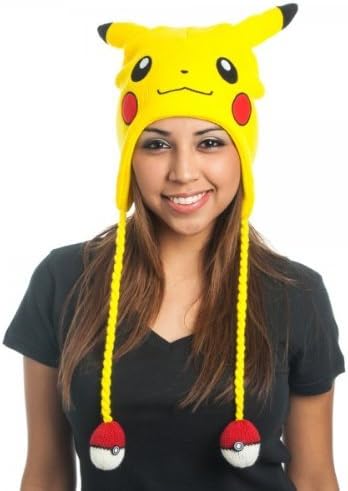 BIOWORLD Pokemon Pikachu Laplander Fleece Beanie Cap with Ears by bioWorld