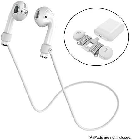 AirPods Strap,Switcheasy Air Buddy Anti-Lost Sport Serise Includes Earphone Cases,Organizer and Anti-Lost Strap for Apple Airpods