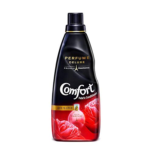 Comfort Deluxe, After Wash Fabric Conditioner, Desire, Crafted From French Perfume, Enriched With Authentic Flowers, For Lasting Fragrance, 850 ml