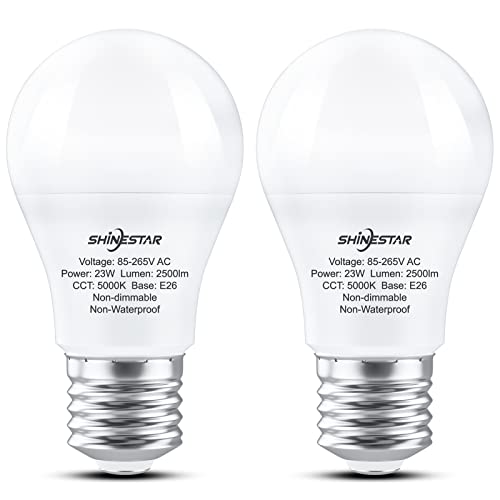 SHINESTAR LED Bulbs 150 Watt Equivalent, Daylight White 5000K, Non