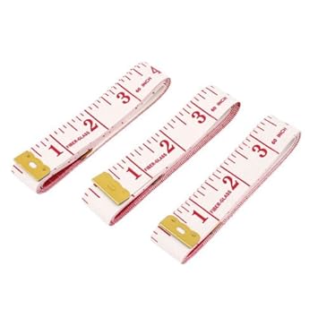onlinegrocerystore (TM) 3 152,4 cm lang weiß rot Tape Messung Sewing Tailor Lineal Reinigungstuch Measure Tool