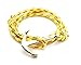 VIRGINSTONE Gold Plated Anchor Bracelets on Colorful Nylon Ropes