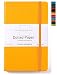 Minimalism Art, Classic Notebook Journal, A5 Size 5 X 8.3 inches, Yellow, Dotted Grid Page, 192 Pages, Hard Cover, Fine PU Leather, Inner Pocket, Quality Paper-100gsm, Designed in San Francisco primary