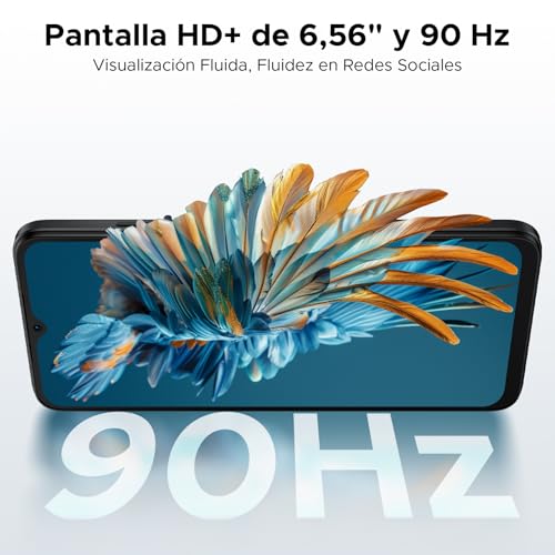 DOOGEESmart Note56 Android 16 Telefono Movil Libres, 6150mAh 24GB+ 64GB/2TB Smartphone, Octa Core Telefonos Moviles HD+ 6,56", Cámara 8MP Teléfono Móvil, Gemini AI/Dual SIM/Face ID/GPS/OTG/Widevine L1