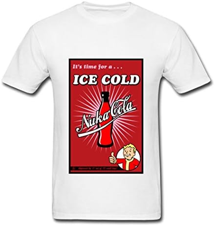 Fall Out 4 Nuka Cola Bangie Summer Style T-Shirt For Men White Large
