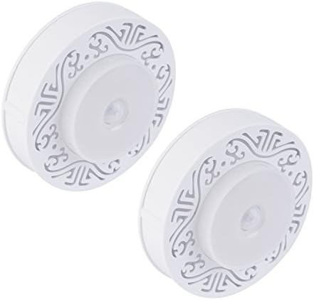 Motion Sensor Light - Battery Operated Wireless LED Night Light Stick-Anywhere Indoors,Wall Light for Closet,Cabinet,Bedroom,Hallway,Kitchen-Warm White,2 Pack