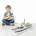 3D Ship Puzzles - Paper Battleship Puzzles 35 Pieces Warship Jigsaw Puzzles Military Frigate Model Kit Gift for Kids Boy Birthday, New Year and Christmas, for Ages 5+