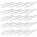 Plastic Bead Tweezers - 20-Pack Craft Tweezers, 4.3-Inch White Plastic Forceps for Fuse Bead Kids DIY