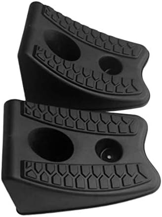 LouiseEvel215 2pcs/set Car Auto Anti-slip Block Rubber Car Tyre Slip Stopper Control Wheel Alignment Block Tire Support Pad