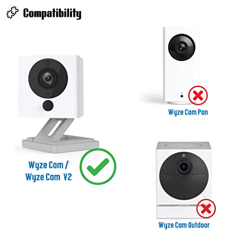 Mounting Kit for Wyze Cam (1 pcs White) Outdoor Case for Wyze Camera